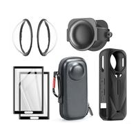 GANCEI Kit de accesorios de protección para Insta, funda protectora para Insta 360 X5 protección con carcasa rígida funda de transporte tapa protectora de lente