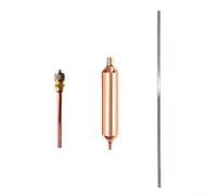 GANCEI Kit de herramientas HVAC 3 en 1: secador de filtro, válvula de servicio y varilla de soldadura de cobre fosforado para refrigerador, reparación de CA (2 juegos)