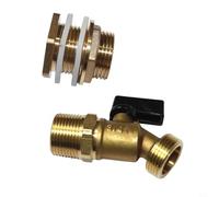 GANCEI Kit desviador de cubo de lluvia con espiga y mamparo, conector de 16 mm para sistemas de almacenamiento de agua, riego de jardín