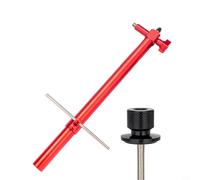 GANCEI Manómetro de alineación de percha de desviador de bicicleta, herramienta de ajuste de simetría del manillar para una altura precisa izquierda derecha y ajuste horizontal (rojo)