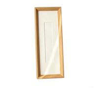 GANCEI Marco de fotos de madera maciza de 10 x 30 cm, acabado en nogal, para caligrafía, obras de arte y retratos, soporte minimalista de montaje en pared para sala de estar y decoración del hogar (C)