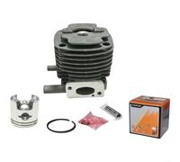 GANCEI Montaje de cilindro de aluminio para cortacésped Dahua B45, orificio de 40 mm para kit de pistón con válvula y anillos, mantenimiento de jardines