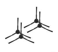 GANCEI Paquete de 4/10 cepillos laterales, para Ariete Xclean 2718 2711 2717 Pro Evolution 2713, piezas de repuesto negras (4 piezas)