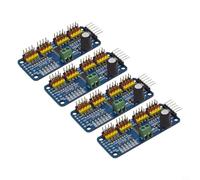 GANCEI PCA9685 de 16 canales para módulo de controlador PWM para Arduino, placa de interfaz I2C con soporte de 33V a 6V, frecuencia ajustable de 16 kHz, alta resolución de 12 bits para robótica y LED