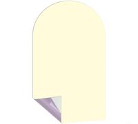 GANCEI Pizarra magnética de 15.7 X 39.4 pulgadas extraíble PVC adhesivo con tiza para sala de juegos, decoración de aula, adhesivo magnético de pared (amarillo)