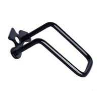 GANCEI Protector de cadena de acero inoxidable de doble ala, protector de desviador trasero arqueado para bicicletas de carretera, defensa de ciclismo, color negro