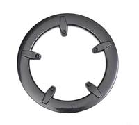 GANCEI Protector de cadena de bicicleta para platos de 40-42 dientes, deflector de espaciado de 5 agujeros de 65 cm, cubierta negra para bicicletas plegables de carretera MTB, incluye tornillos de
