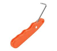 GANCEI Protectores de patines de hielo y llaves de pico, extractor de cordones plegable de acero inoxidable para patinadores que requieren cordones eficientes (gancho naranja para zapatos)