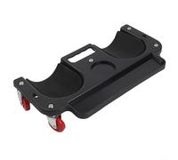 GANCEI Rodillo rodante con ruedas para reparación de automóviles, carrito de rodilla con cojín para mantenimiento de garaje, rojo (negro)