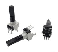 GANCEI RV09 para potenciómetro de audio B10K B20K B50K 23mm Detente central del eje para control de volumen del mezclador, ingeniería de sonido (B103)