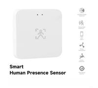 GANCEI Sensor de movimiento de presencia, sensor de presencia humana inteligente, sensor de movimiento de rango de 10 m con automatización de detección de luz, modos de detección personalizables