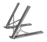 GANCEI Soporte para laptop, estación de acoplamiento USB-C 8 en 1 para laptop con soporte ajustable, ranuras para tarjetas 4K TF, soporte plegable de carga rápida de 100 W