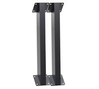 GANCEI Soportes de pérgola, 2 piezas oblicua barra de soporte de madera para pabellón, diseño triangular negro para estructuras de jardín