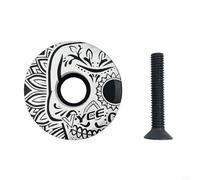 GANCEI Tapa superior para auriculares de bicicleta de aleación de aluminio de 286 mm, cubierta ligera de 316 mm de diámetro con tornillos chapados para componentes de ciclismo de carretera MTB, diseño