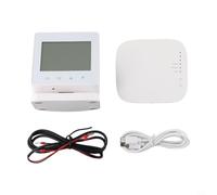 GANCEI Termostato inalámbrico inteligente RF433 Tuya, controlador de temperatura programable para calefacción de caldera de gas, control de voz y aplicación, pantalla LCD, alimentación dual, hogar