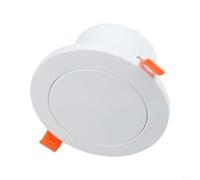 GANCEI Ventilación de techo ajustable con pantalla de malla extraíble, difusor redondo ABS con clip de bloqueo para HVAC, cocina, baño, sótano (80 mm 95 mm)