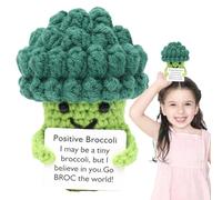 Ganchillo, Brócoli de Fomento y Apoyo Emocional, Adorable Decorativo Para