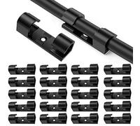 Gancho adhesivo, 20 piezas, clips para cables, soporte para gestión de cables, organizador de cables eléctrico, organizador de cables de plástico, clip organizador de cables para asegurar cables,