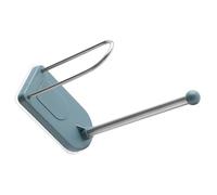 Gancho Adhesivo Azul para Perchas de Ropa, Acero Inoxidable, sin Taladro | Organizador Apilable para Camisas de Seda y Prendas de Punto, Bordes Suaves, Uso en Paneles Lacados y Cocina