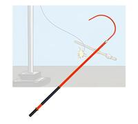 Gancho aislado for salvar vidas,Poste aislado liviano,Varilla de tracción for salvavidas de seguridad eléctrica,Para construcción de subestaciones(Red,3 meters)