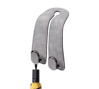 Gancho Almacén Respaldo Asiento Coche - Gancho universal de doble metal y cuero PU,Colgador Reposacabezas Coche - Para viajes, conducción diaria, desplazamientos, camping, picnic, vacaciones, negocios