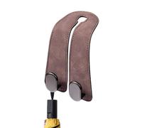 Gancho Almacén Respaldo Asiento Coche | Gancho universal de doble metal y cuero PU, para reposacabezas de coche | Para Viaje, Vía, Conducción Diaria, Campamento Verano, Picnic, Vacación, Negocio