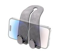 Gancho Almacén Respaldo Asiento Coche,Organizador universal de doble metal y cuero PU | Ganchos de asiento de vehículo,Para viajes, conducción diaria, desplazamientos, camping, picnic, vacaciones, neg