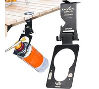 Gancho colgante Lantern - Brampón depósito robusto, marco para estufa de aire fijo | Bloque de borde de mesa con soporte para guía de acero, dispositivo de cocción exterior para Illuminaz