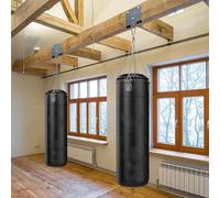 Gancho de acero resistente para saco de boxeo para sacos de arena, taekwondo y entrenamiento de Muay Thai, ahorra espacio con soporte seguro de 5 pernos