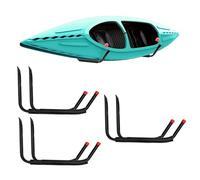 Gancho de almacenamiento de garaje de montaje en pared, ganchos ligeros resistentes a los arañazos para kayak, canoa, paddleboard, snowboard
