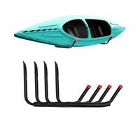 Gancho de almacenamiento de garaje de montaje en pared, ganchos ligeros resistentes a los arañazos para kayak, canoa, paddleboard, snowboard