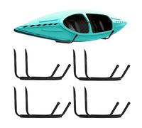 Gancho de almacenamiento de garaje de montaje en pared, ganchos ligeros resistentes a los arañazos para kayak, canoa, paddleboard, snowboard