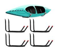 Gancho de almacenamiento de garaje de montaje en pared, ganchos ligeros resistentes a los arañazos para kayak, canoa, paddleboard, snowboard