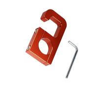 Gancho de almacenamiento for manillar de motocicleta, colgador de bolsa de equipaje for patinete, ganchos de garra for casco, soporte de aluminio apto for Honda, 22mm(2 pcs Orange)