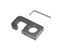 Gancho de almacenamiento for manillar de motocicleta, colgador de bolsa de equipaje for patinete, ganchos de garra for casco, soporte de aluminio apto for Honda, 22mm(2 pcs Titanium)