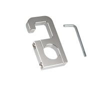 Gancho de almacenamiento for manillar de motocicleta, colgador de bolsa de equipaje for patinete, ganchos de garra for casco, soporte de aluminio apto for Honda, 22mm(2 pcs Silver)