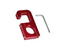 Gancho de almacenamiento for manillar de motocicleta, colgador de bolsa de equipaje for patinete, ganchos de garra for casco, soporte de aluminio apto for Honda, 22mm(2 pcs Red)