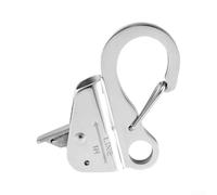 Gancho de anclaje de barco de acero inoxidable 304 de grado marino con mecanismo de ajuste deslizante para cuerdas de 3/8 pulgadas y 5/8 pulgadas de diámetro (plata-3/8 pulgadas)