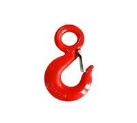 Gancho de aparejo de alzamiento de grúa industrial de acero de aleación, ganchos de elevación pesados, gancho de ojo giratorio de grúa for levantamiento de pesas(7t-320 hook)