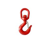 Gancho de aparejo de alzamiento de grúa industrial de acero de aleación, ganchos de elevación pesados, gancho de ojo giratorio de grúa for levantamiento de pesas(7t-Swivel hook)