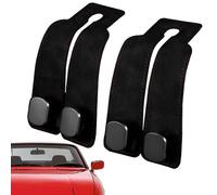Gancho de Asiento del Automóvil 2 Piezas Gancho para Asiento Trasero de Coche,Gancho Universal de Doble Extremo para Automóviles ara Colgar Billeteras, Mochilas, Bolsos(Negro)