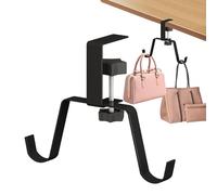 Gancho de bolsa para mesa, colgador portátil de almacenamiento para mochila, soporte para bolso que ahorra espacio para escritorio, gancho de mesa desmontable ajustable para mochila escolar