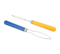 Gancho de botón, 2 ganchos de botón para ayudas de vestir, gancho de botón de mezcla multicolor, herramienta de gancho portátil para costura de sastrería