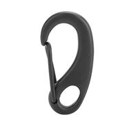 Gancho de Buceo, Qulity 316 de Acero Inoxidable en Forma de D, mosquet¨®n de Bloqueo para Deportes al Aire Pesca, Senderismo, Escalada (50 mm - Negro)