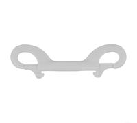 Gancho de clip de doble extremo para equipo de buceo, hebilla de presión de perno de acero inoxidable 316 para Bcd y cinturón de peso, color negro, tamaño de 90 mm (blanco)