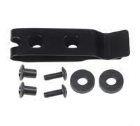 Gancho de clip para cinturón, hebilla de resorte de acero inoxidable con montaje de doble agujero, para transporte de herramientas y uso al aire libre (paquete de 1)