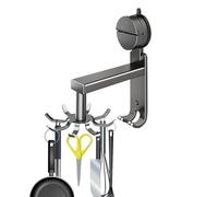 Gancho de cocina giratorio - Percha de aluminio giratoria de 360 grados, gancho de cocina con fuerte carga, estante estable para tabla de cortar, sartenes y almacenamiento de gabinetes