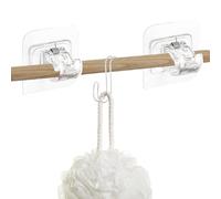 Gancho de cortina | Soporte de cortina con pegamento sin uñas | Sin percha de cortina de taladro para dormitorio, baño, cocina y despensa