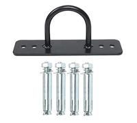 Gancho de cuerda de batalla para cargas pesadas - Montaje en pared de 10 cm, de acero | Adaptador para accesorios de fitness Fiable anillos de gimnasia Soporte de techo para entrenamiento