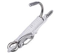 Gancho de Deriva de Arrecifes de Acero Inoxidable Profesional, Buceo Duradero Esencial para Corrientes, Ayuda de Concentración para Fotógrafos, Opción de Negro/negro, 1 Paquete (WHITE)